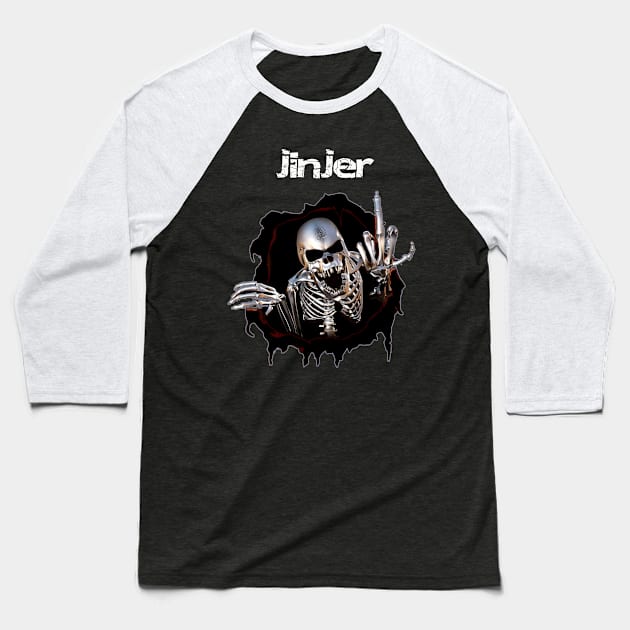 vintage jinjer band Baseball T-Shirt by inidurenku official